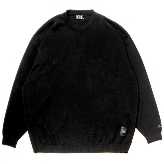 430 FOURTHIRTY L/S RLX KNIT C&S ブラック 正面