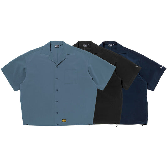 430 S/S POLY OC WIDE SHIRT ブルーグレー ブラック ネイビー 3カラー比較画像