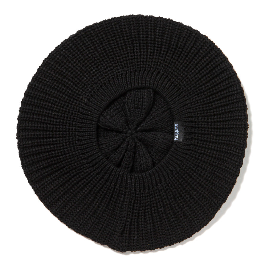430 TAM BEANIE ブラック 下から 平置き