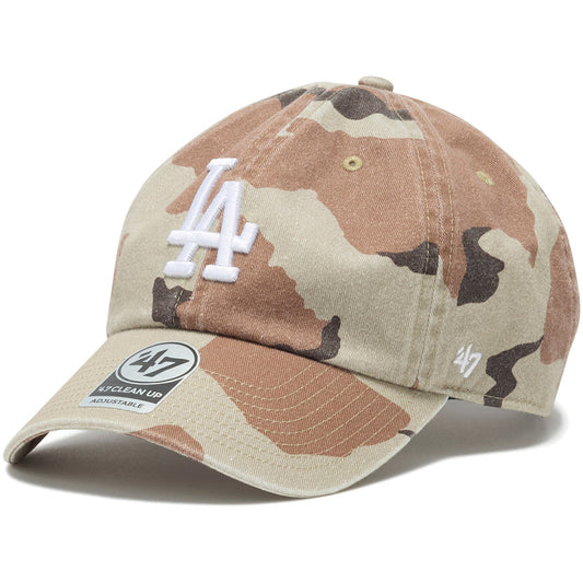 '47 CLEAN UP ロサンゼルス・ドジャース DESERT CAMO キャップ デザートカモ ホワイト 左斜め 15173435