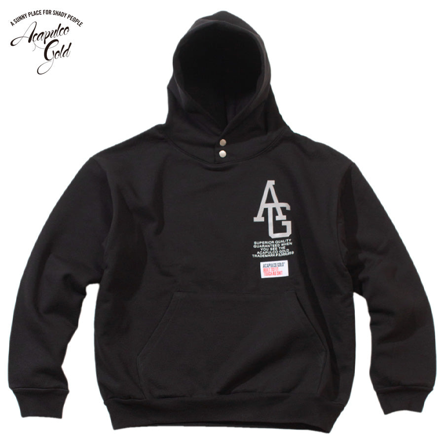 ACAPULCO GOLD ( アカプルコゴールド ) REFLECTIVE AG SIGNATURE SNAP HOODED SWEATSHIRT パーカー