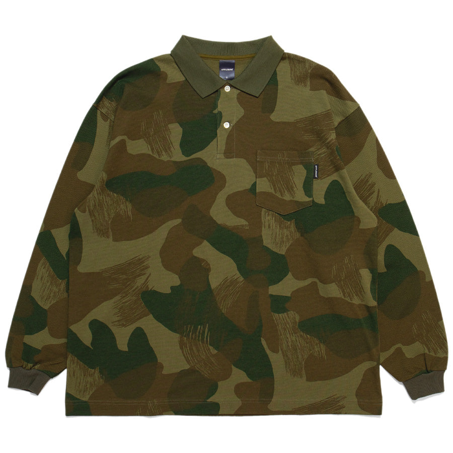 APPLEBUM ( アップルバム ) CAMO L/S POLO SHIRT ポロシャツ 長袖