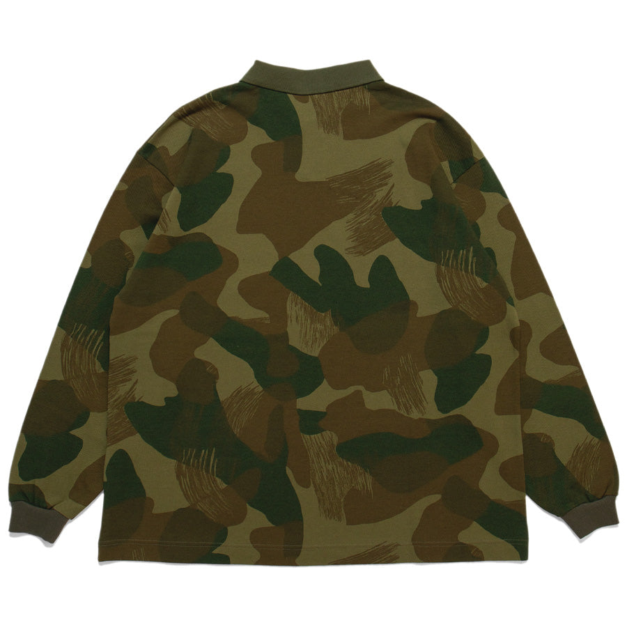 APPLEBUM ( アップルバム ) CAMO L/S POLO SHIRT ポロシャツ 長袖