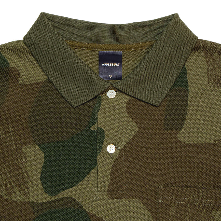 APPLEBUM ( アップルバム ) CAMO L/S POLO SHIRT ポロシャツ 長袖
