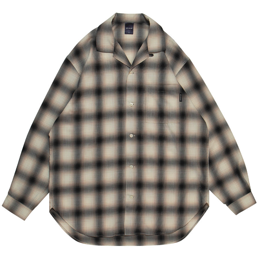 アップルバム シャツ APPLEBUM OMBRE CHECK L/S ALOHA SHIRT