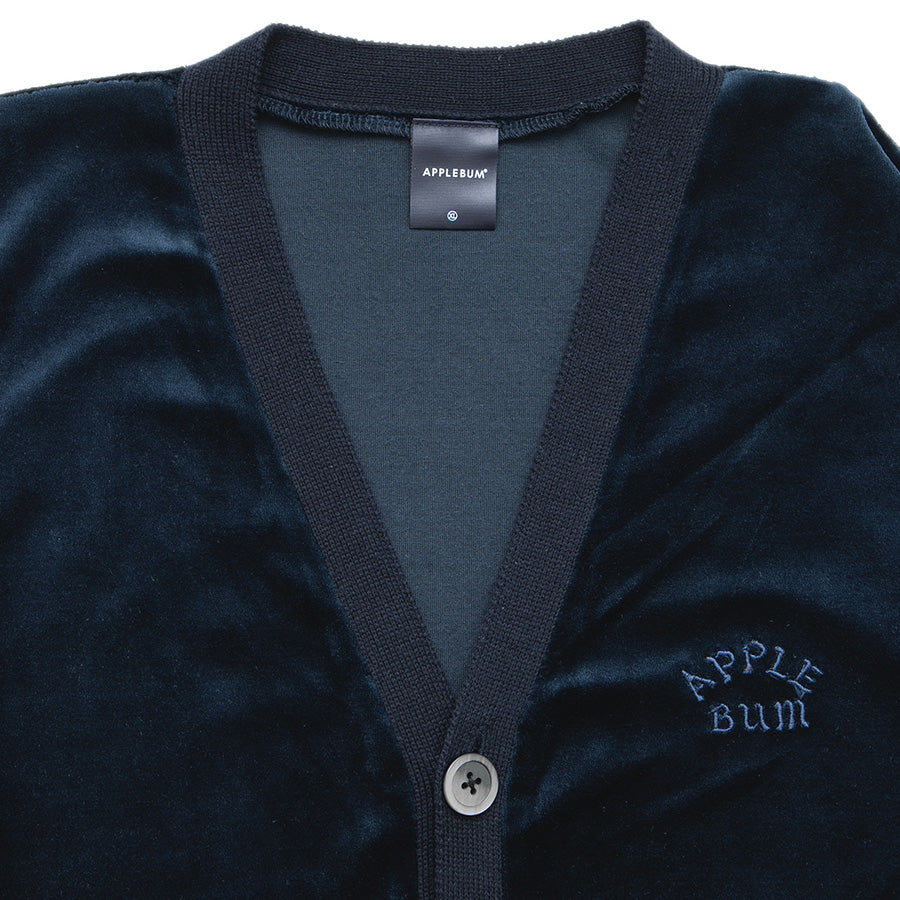 APPLEBUM ( アップルバム ) VELOR KNIT CARDIGAN カーディガン