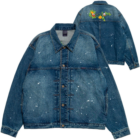 APPLEBUM ( アップルバム ) APPLE BLOSSOM LOGO DENIM JACKET ジージャン デニムジャケット