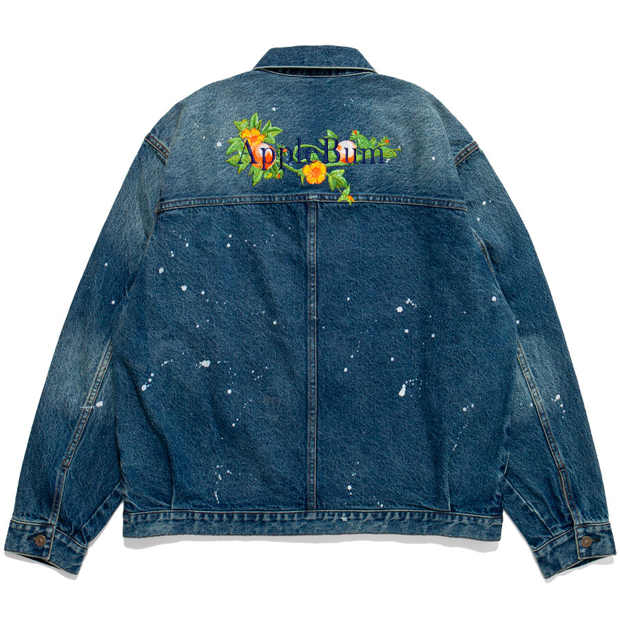 APPLEBUM ( アップルバム ) APPLE BLOSSOM LOGO DENIM JACKET ジージャン デニムジャケット
