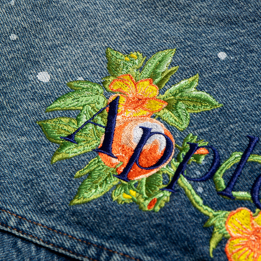 APPLEBUM ( アップルバム ) APPLE BLOSSOM LOGO DENIM JACKET ジージャン デニムジャケット