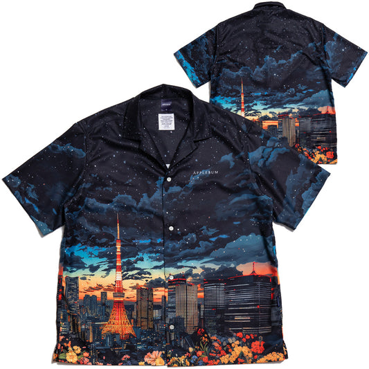 APPLEBUM ( アップルバム ) TOKYO SUNSET ALOHA SHIRT 開襟シャツ