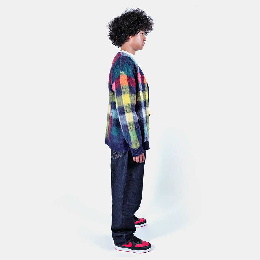 APPLEBUM ( アップルバム ) CHECK KNIT CARDIGAN ニット カーディガン