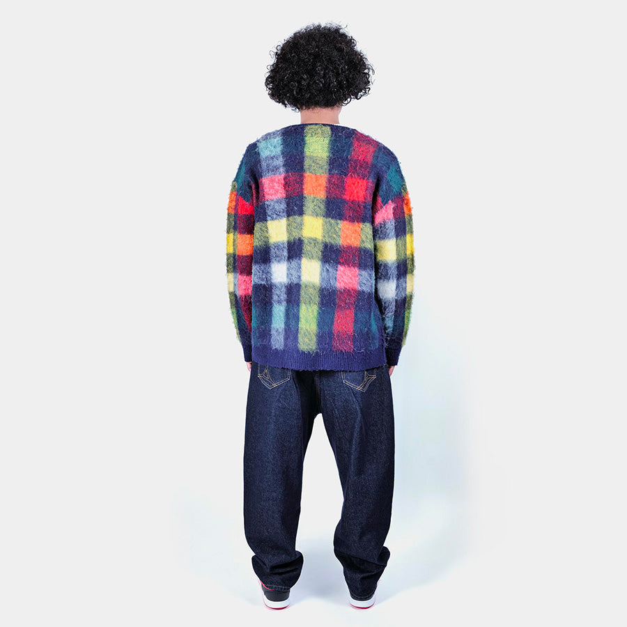 APPLEBUM ( アップルバム ) CHECK KNIT CARDIGAN ニット カーディガン