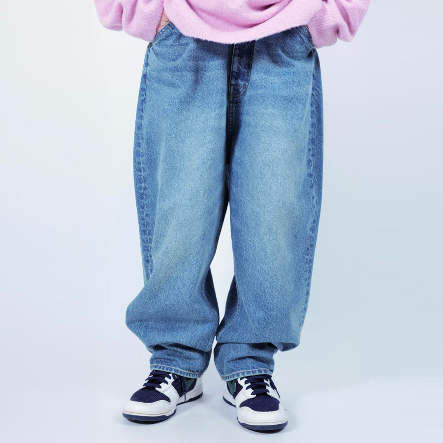 APPLEBUM ( アップルバム ) SELENA WIDE TAPERED DENIM PANTS デニムパンツ ワイドシルエット