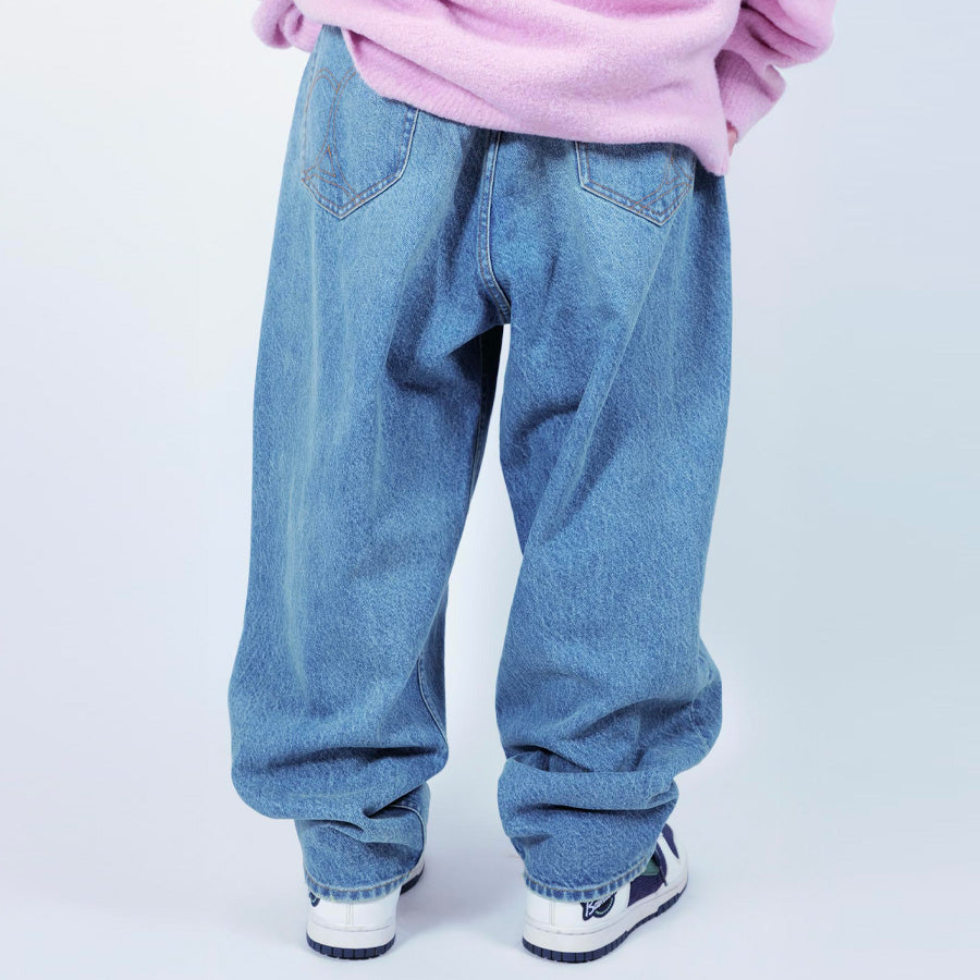 APPLEBUM ( アップルバム ) SELENA WIDE TAPERED DENIM PANTS デニムパンツ ワイドシルエット