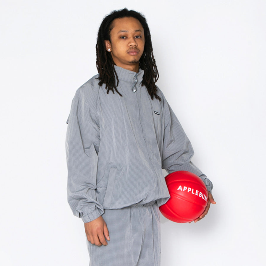 APPLEBUM Ripstop Track Jacket グレー 右斜め