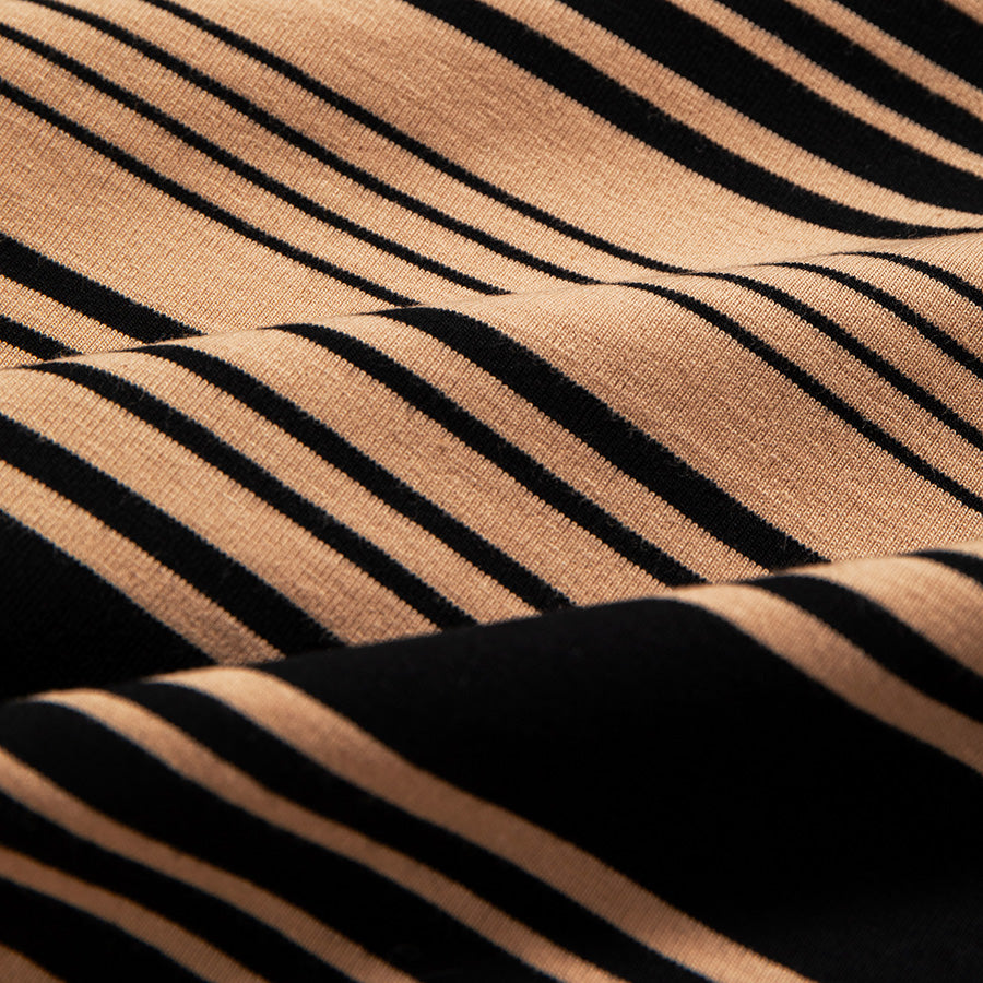 APPLEBUM 8.8oz 生地 質感 ボーダーTシャツ ベージュ