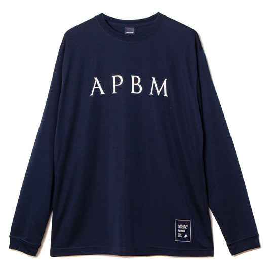 APPLEBUM APBM Dry L/S T-shirt ネイビー 正面
