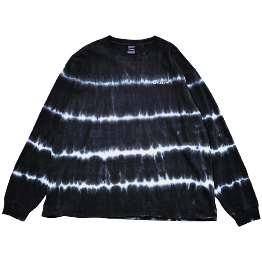APPLEBUM Border Tie Dye L/S T-shirt 12oz グリーン 正面