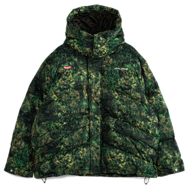 アップルバム APPLEBUM CRSB/RAIDBACK Pixel Camo Innercotton Hood Jacket GT2320602  – BLACK STORE