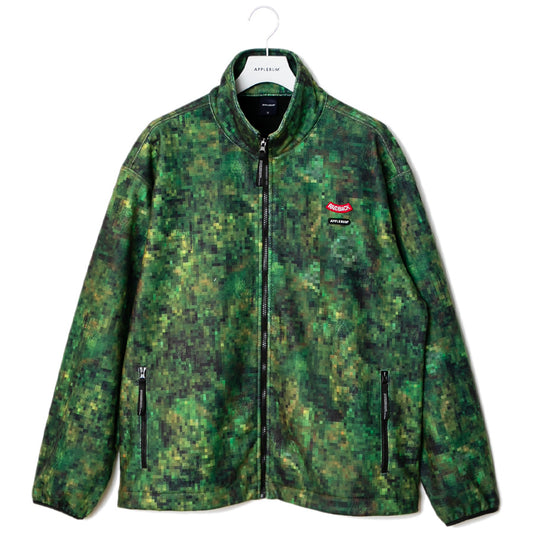 APPLEBUM × raidback fabric ( アップルバム ) PIXEL CAMO FLEECE JACKET フリースジャケット