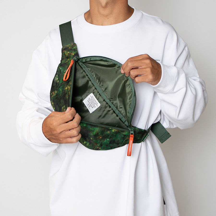 APPLEBUM × raidback fabric ( アップルバム ) PIXEL CAMO WAIST BAG ウエストバッグ