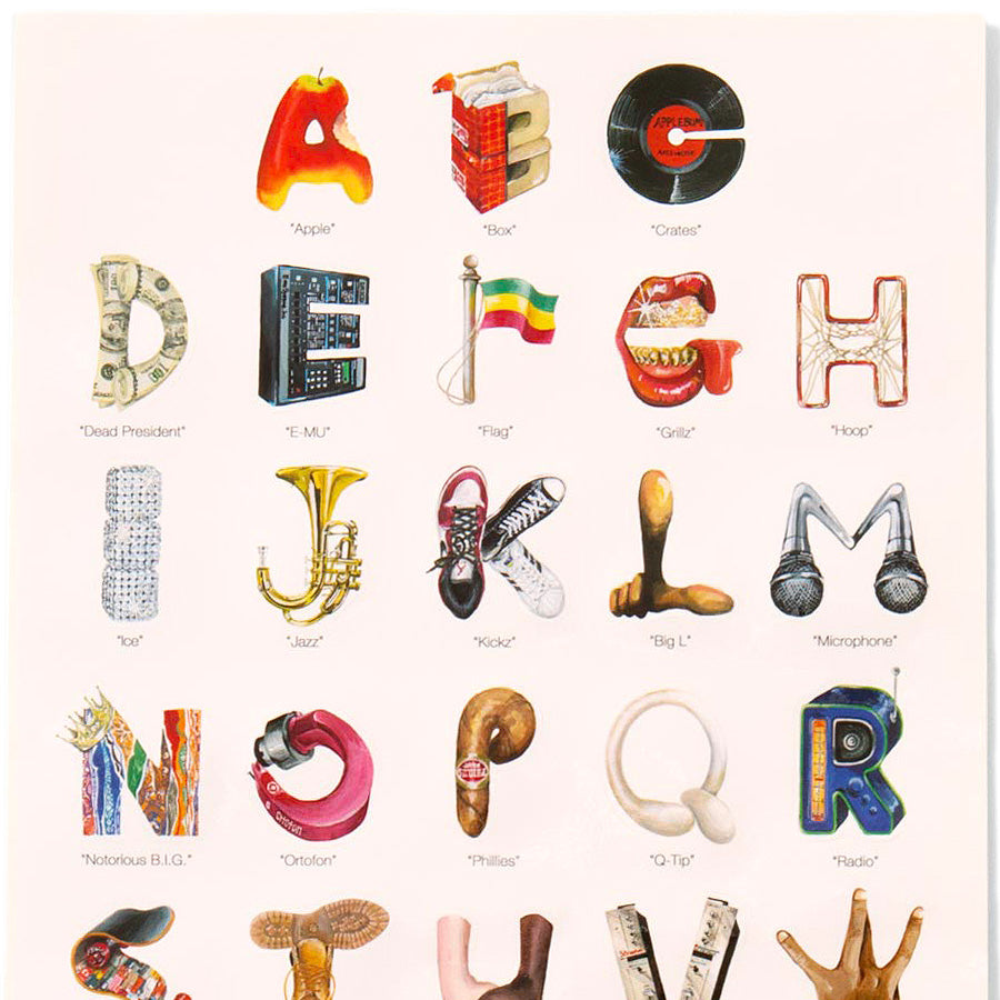 APPLEBUM ( アップルバム ) ALPHABET A4 STICKER ステッカーシート