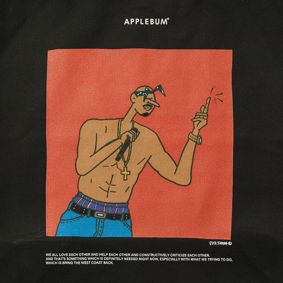 APPLEBUM × JUTA SVOGG ( アップルバム × ジュータ スボグ ) THUG LIFE TOTE BAG コラボレーション トートバッグ