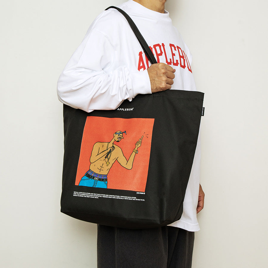 APPLEBUM × JUTA SVOGG ( アップルバム × ジュータ スボグ ) THUG LIFE TOTE BAG コラボレーション トートバッグ