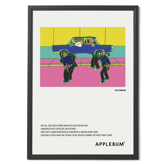 APPLEBUM × JUTA SVOGG ( アップルバム × ジュータ スボグ ) ALRIGHT A1 POSTER コラボレーション ポスター A1サイズ