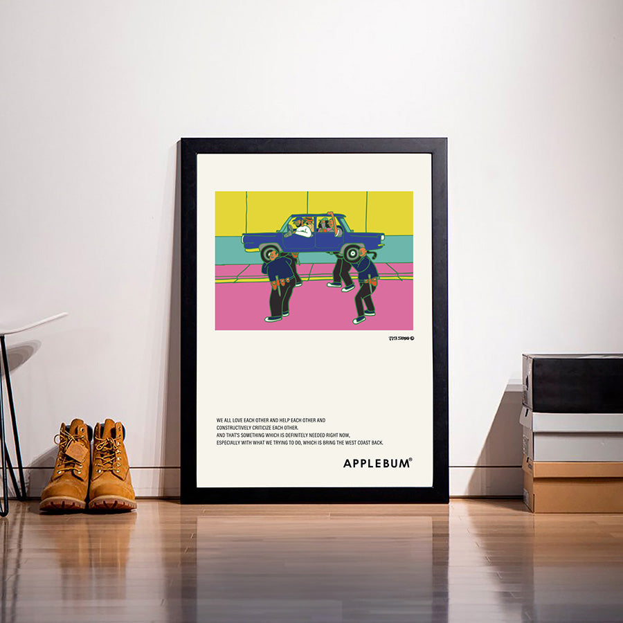 APPLEBUM × JUTA SVOGG ( アップルバム × ジュータ スボグ ) ALRIGHT A1 POSTER コラボレーション ポスター A1サイズ