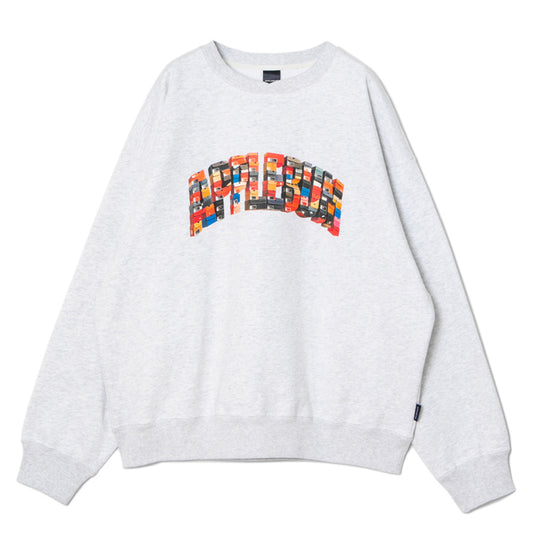 APPLEBUM K.B.A.S. Logo Crew Sweat アッシュ 正面