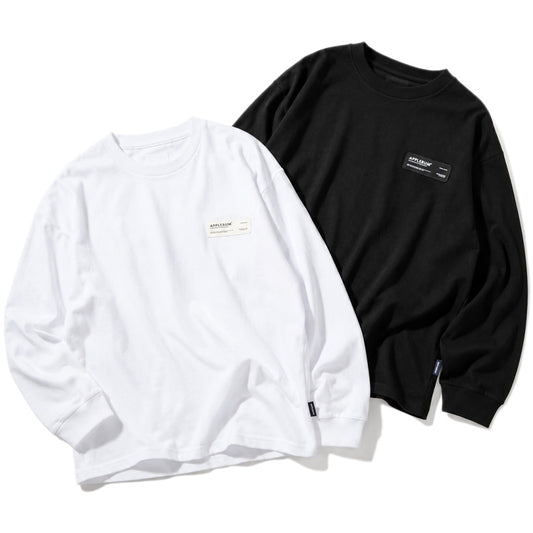 APPLEBUM LOGO LABEL L/S T-Shirt ロングスリーブTシャツ ホワイト ブラック 2カラー EA2621108