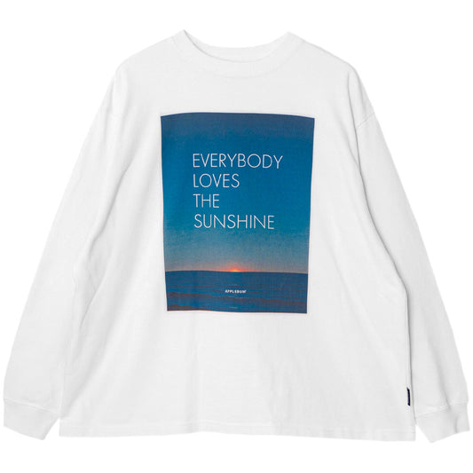 APPLEBUM New Sunshine L/S T-shirt 12oz ホワイト 正面