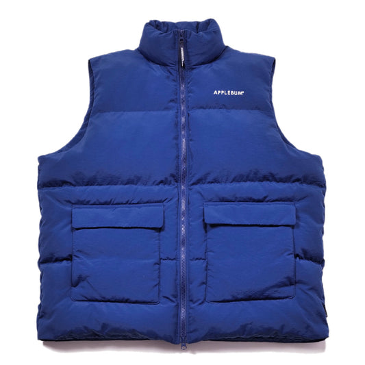 APPLEBUM Puff Vest ダークブルー 正面 中綿ベスト