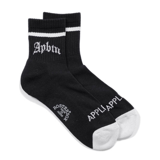 APPLEBUM Short Socks ブラック 平置き