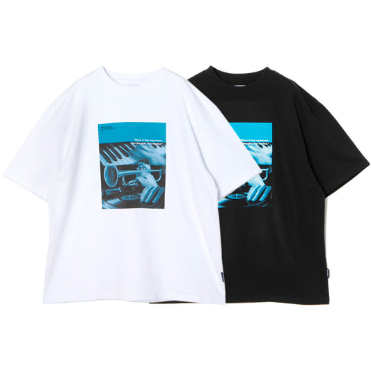APPLEBUM Sounds of Blue T-shirt ホワイト ブラック 2カラー比較画像