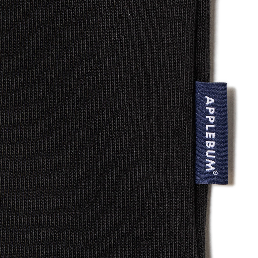 APPLEBUM サイドブランドロゴタブ ディテール ブラック