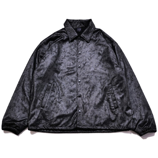 APPLEBUM Synthetic Leather Jacket ブラック 正面