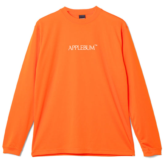 APPLEBUM ドライ ロングスリーブTシャツ オレンジ 正面