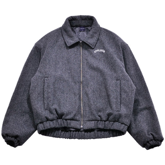 APPLEBUM Tweed Short Jacket グレー 正面