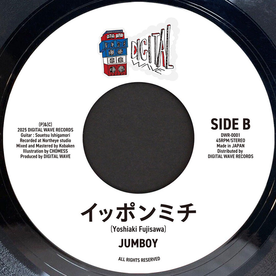 DIGITAL WAVE ( デジタルウェーブ ) GUAN CHAI 風来坊 / JUMBOY イッポンミチ 7インチ レコード