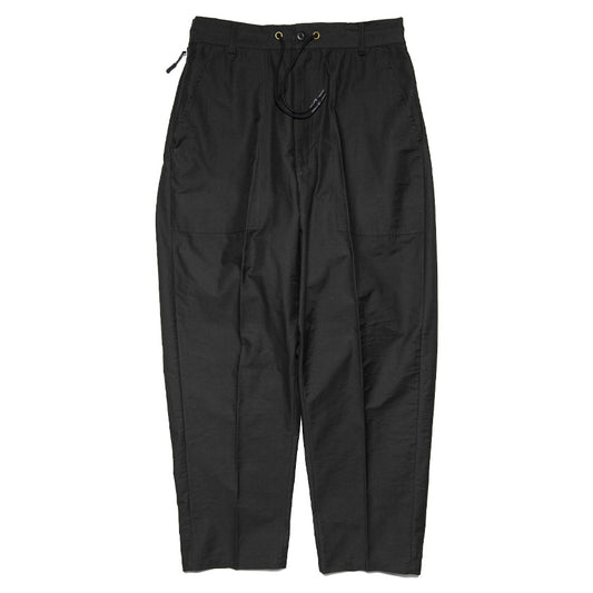 HAIGHT ライトベイカーパンツ ブラック 正面