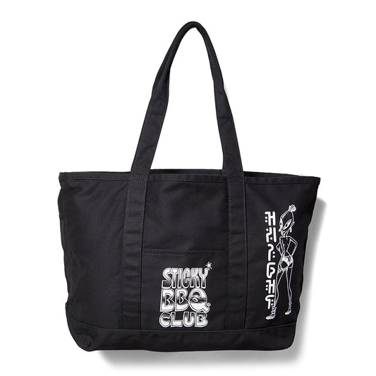 HAIGHT ( ヘイト ) STICKY BBQ BIG TOTE トートバッグ 36L ブラック HTAW-240001