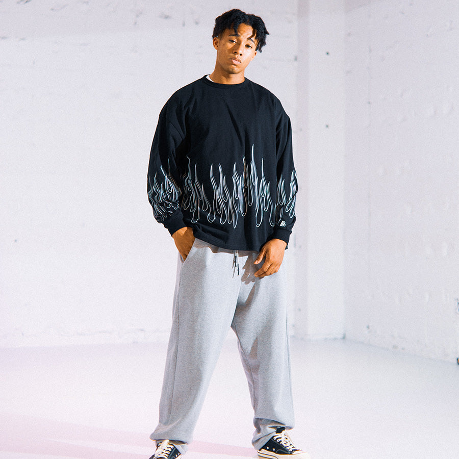 HAIGHT ( ヘイト ) FLAMES LS Tee ロングスリーブ Tシャツ