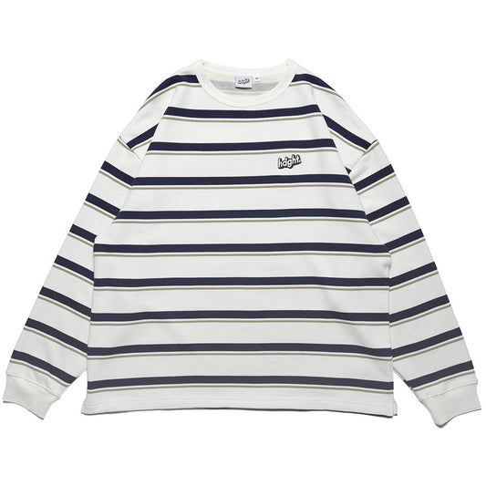 HAIGHT ( ヘイト ) BORDER SWEAT ボーダー スウェット クルーネック HTAW-243002