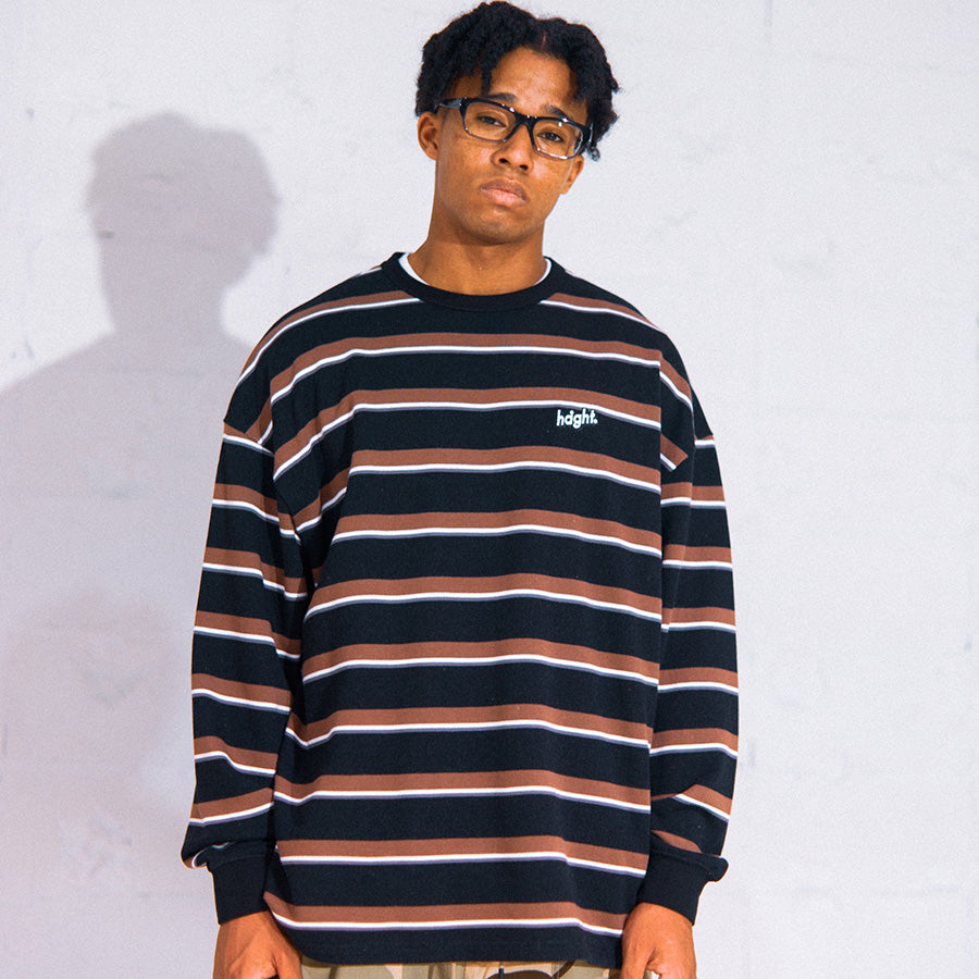 HAIGHT ( ヘイト ) BORDER SWEAT ボーダー スウェット クルーネック HTAW-243002