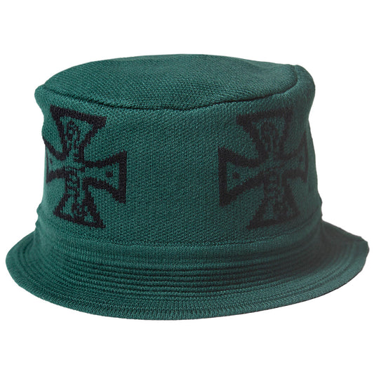 HAIGHT ( ヘイト ) GOOD BAD CROSS KNIT HAT ニット バケットハット グリーン HTAW-246001