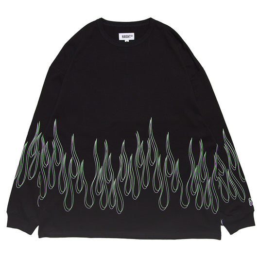 HAIGHT ( ヘイト ) FLAMES L/S Tee ロングスリーブ Tシャツ