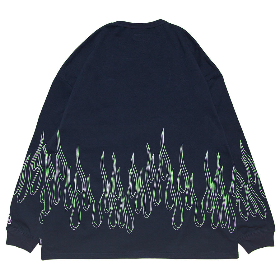 HAIGHT ( ヘイト ) FLAMES L/S Tee ロングスリーブ Tシャツ
