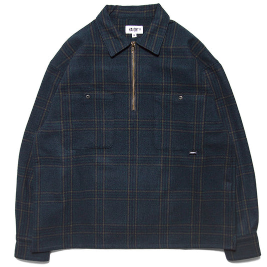 HAIGHT ( ヘイト ) FLANNEL HALF ZIP SHIRT フランネル ハーフジップ シャツ